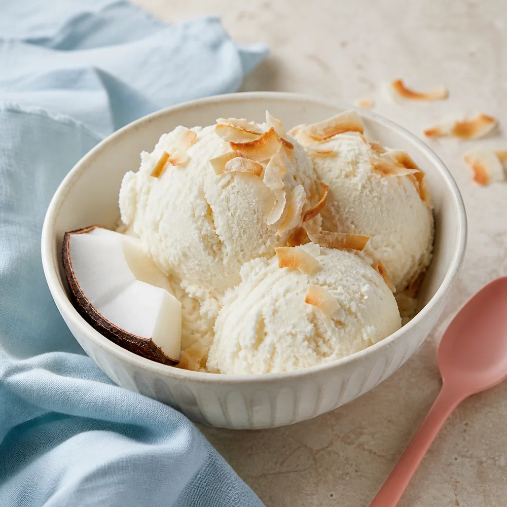Glace coco vegan maison