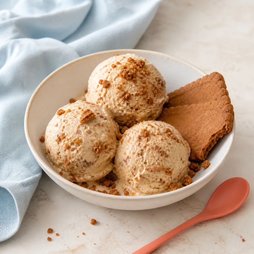 Glace spéculoos maison maison